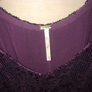 Free People Dresses - Free People Purple Sequin Mini dress Free People Dresses - Free People Purple Sequin Mini dress